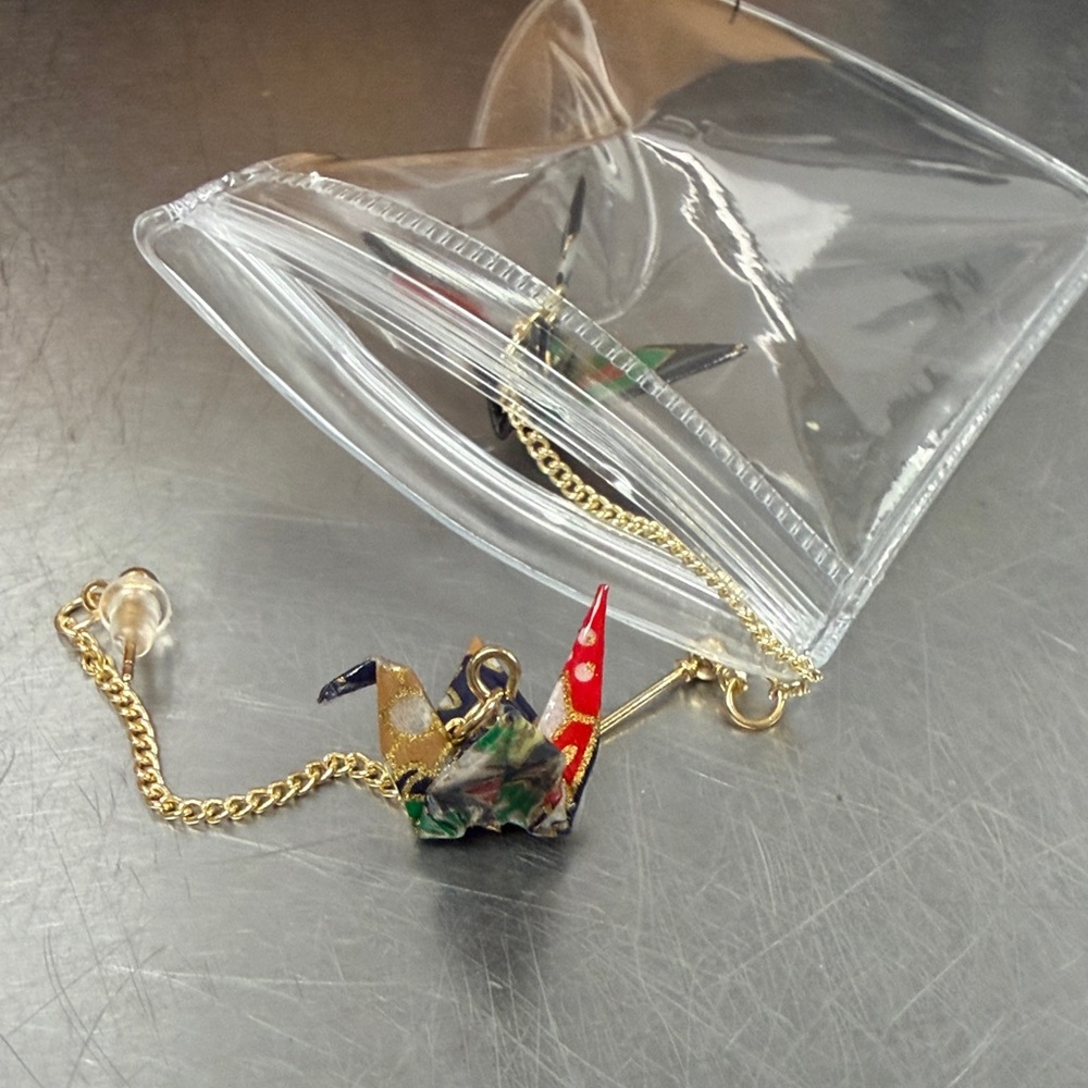 Origami Crane Pendant Necklace